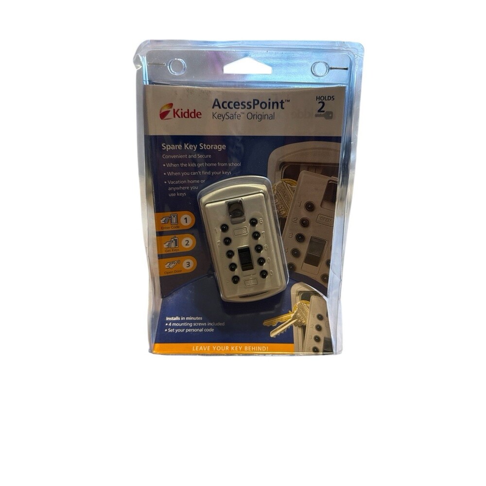 NEW Kidde 001004 AccessPoint Pushbutton Wall Mounted Key Storage Safe 6319040